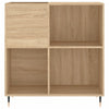 LP-levyjen säilytyskaappi Sonoma-tammi 84,5x38x89 cm puu