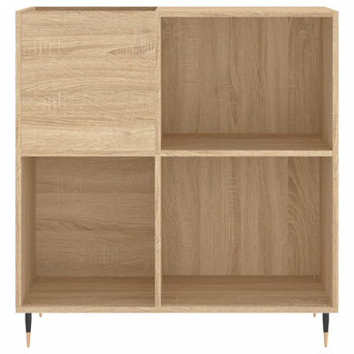 LP-levyjen säilytyskaappi Sonoma-tammi 84,5x38x89 cm puu