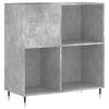 LP-levyjen säilytyskaappi betoninharmaa 84,5x38x89 cm puu
