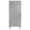 LP-levyjen säilytyskaappi betoninharmaa 84,5x38x89 cm puu