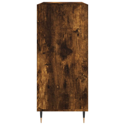 LP-levyjen säilytyskaappi savutammi 84,5x38x89 cm tekninen puu