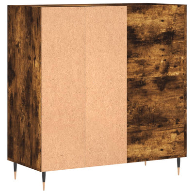 LP-levyjen säilytyskaappi savutammi 84,5x38x89 cm tekninen puu