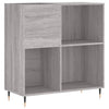 LP-levyjen säilytyskaappi harmaa Sonoma 84,5x38x89 cm puu