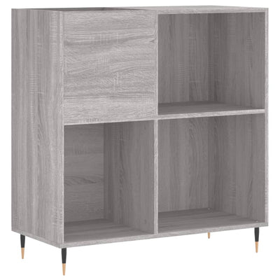 LP-levyjen säilytyskaappi harmaa Sonoma 84,5x38x89 cm puu