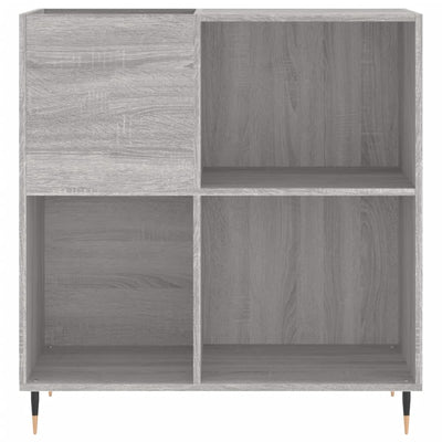 LP-levyjen säilytyskaappi harmaa Sonoma 84,5x38x89 cm puu