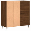 LP-levyjen säilytyskaappi ruskea tammi 84,5x38x89 cm puu