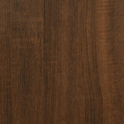 LP-levyjen säilytyskaappi ruskea tammi 84,5x38x89 cm puu