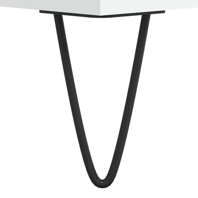 LP-levyjen säilytyskaappi valkoinen 84,5x38x89 cm tekninen puu