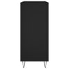 LP-levyjen säilytyskaappi musta 84,5x38x89 cm tekninen puu
