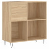 LP-levyjen säilytyskaappi Sonoma-tammi 84,5x38x89 cm puu