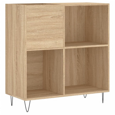 LP-levyjen säilytyskaappi Sonoma-tammi 84,5x38x89 cm puu