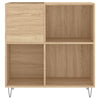 LP-levyjen säilytyskaappi Sonoma-tammi 84,5x38x89 cm puu