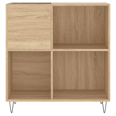 LP-levyjen säilytyskaappi Sonoma-tammi 84,5x38x89 cm puu