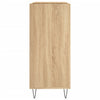 LP-levyjen säilytyskaappi Sonoma-tammi 84,5x38x89 cm puu