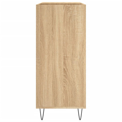 LP-levyjen säilytyskaappi Sonoma-tammi 84,5x38x89 cm puu