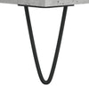 LP-levyjen säilytyskaappi betoninharmaa 84,5x38x89 cm puu