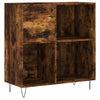LP-levyjen säilytyskaappi savutammi 84,5x38x89 cm tekninen puu