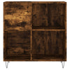 LP-levyjen säilytyskaappi savutammi 84,5x38x89 cm tekninen puu