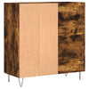 LP-levyjen säilytyskaappi savutammi 84,5x38x89 cm tekninen puu
