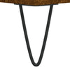 LP-levyjen säilytyskaappi savutammi 84,5x38x89 cm tekninen puu
