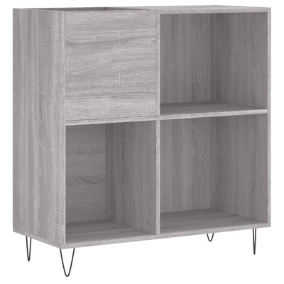 LP-levyjen säilytyskaappi harmaa Sonoma 84,5x38x89 cm puu