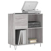 LP-levyjen säilytyskaappi harmaa Sonoma 84,5x38x89 cm puu