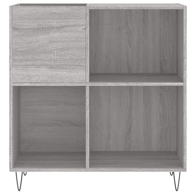 LP-levyjen säilytyskaappi harmaa Sonoma 84,5x38x89 cm puu