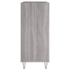 LP-levyjen säilytyskaappi harmaa Sonoma 84,5x38x89 cm puu