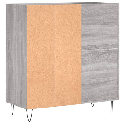 LP-levyjen säilytyskaappi harmaa Sonoma 84,5x38x89 cm puu