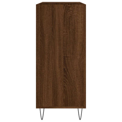 LP-levyjen säilytyskaappi ruskea tammi 84,5x38x89 cm puu
