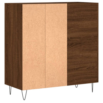LP-levyjen säilytyskaappi ruskea tammi 84,5x38x89 cm puu