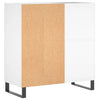 LP-levyjen säilytyskaappi valkoinen 84,5x38x89 cm tekninen puu