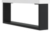 LP-levyjen säilytyskaappi valkoinen 84,5x38x89 cm tekninen puu