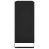 LP-levyjen säilytyskaappi musta 84,5x38x89 cm tekninen puu