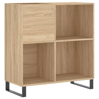 LP-levyjen säilytyskaappi Sonoma-tammi 84,5x38x89 cm puu