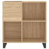 LP-levyjen säilytyskaappi Sonoma-tammi 84,5x38x89 cm puu