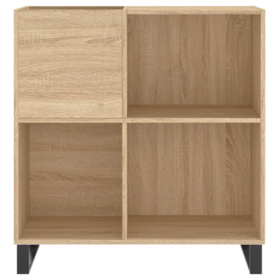 LP-levyjen säilytyskaappi Sonoma-tammi 84,5x38x89 cm puu