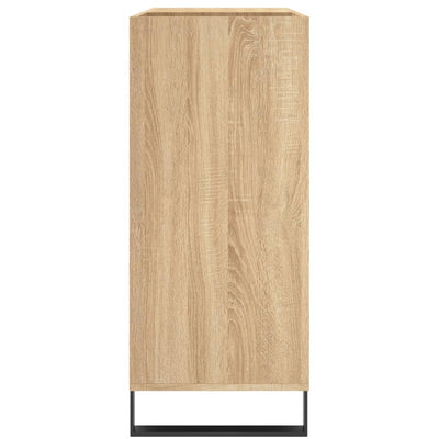 LP-levyjen säilytyskaappi Sonoma-tammi 84,5x38x89 cm puu