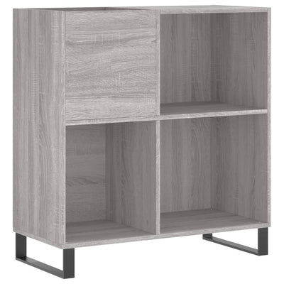 LP-levyjen säilytyskaappi harmaa Sonoma 84,5x38x89 cm puu