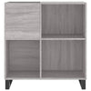 LP-levyjen säilytyskaappi harmaa Sonoma 84,5x38x89 cm puu