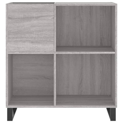 LP-levyjen säilytyskaappi harmaa Sonoma 84,5x38x89 cm puu