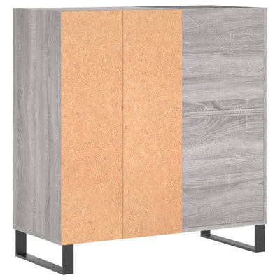 LP-levyjen säilytyskaappi harmaa Sonoma 84,5x38x89 cm puu
