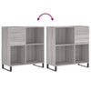 LP-levyjen säilytyskaappi harmaa Sonoma 84,5x38x89 cm puu