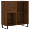LP-levyjen säilytyskaappi ruskea tammi 84,5x38x89 cm puu