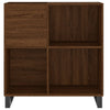 LP-levyjen säilytyskaappi ruskea tammi 84,5x38x89 cm puu
