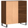 LP-levyjen säilytyskaappi ruskea tammi 84,5x38x89 cm puu