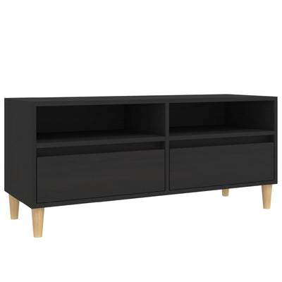 TV-taso musta 100x34,5x44,5 cm tekninen puu