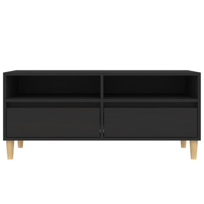 TV-taso musta 100x34,5x44,5 cm tekninen puu