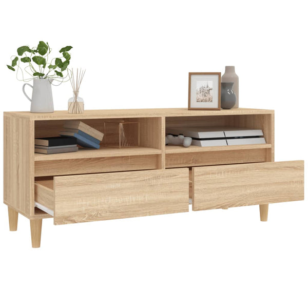 TV-taso Sonoma-tammi 100x34,5x44,5 cm tekninen puu