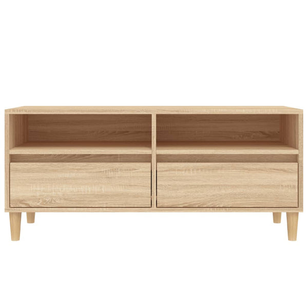 TV-taso Sonoma-tammi 100x34,5x44,5 cm tekninen puu